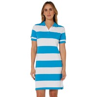 Ritemate Womens Pilbara Madeline Classic Polo Dress (RMPC130) Cornflower/White [SD]