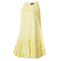 Ritemate Womens Pilbara Emma Linen Sun Dress (RMPC137) Daisy [SD]