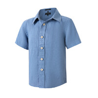 Ritemate Childrens Pilbara Classic Fit S/S Linen Shirt (RMPC151S) Slate [SD]