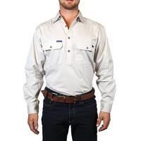 Ringers Western Mens King River Full Button Work Shirt (171110001) Beige