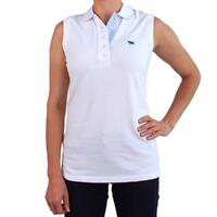 Ringers Western Womens Classic Sleeveless Polo (217112002) White [SD]