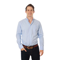 Ringers Western Mens Heritage L/S Dress Shirt (118109053) Blue Chambray