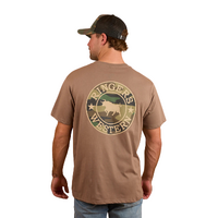 Ringers Western Mens Signature Bull Loose Fit S/S Tee (120201560) Mushroom/Camo