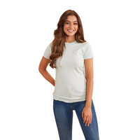 Ringers Western Womens Signature Bull Classic Fit S/S Tee (220016RW) Skylight [SD]