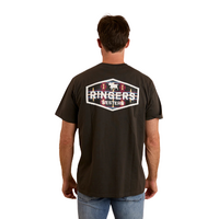 Ringers Western Mens Servo Loose Fit S/S Tee (122013RW) Charcoal/Multi [SD]