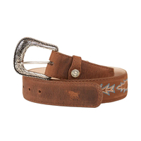 Ringers Western Unisex Longreach Belt (723110RW) Burnt Brown [SD]