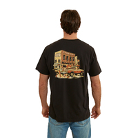 Ringers Western Mens Haulin Loose Fit S/S Tee (123029RW) Black [SD]