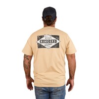 Ringers Western Mens Hometown Loose Fit S/S Tee (124032RW) Dark Sand