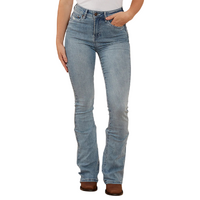 Ringers Western Womens Penny Rodeo High Rise Bootleg Jeans (222104RW) Light Blue