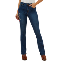 Ringers Western Womens Penny Rodeo High Rise Bootleg Jeans (222104RW) Classic Blue