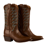 Ringers Western Womens Longreach Cuban Heel Boots (519250104) Saddle Tan