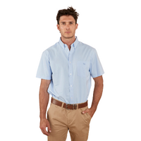 Ringers Western Mens Heritage S/S Dress Shirt (122017RW) Chambray Blue [SD]