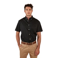 Ringers Western Mens Heritage S/S Dress Shirt (122017RW) Black [SD]