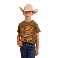 Ringers Western Boys Buck Classic Fit S/S Tee (823004RW) Military Green [SD]
