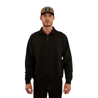 Ringers Western Mens Strand 1/4 Zip Jumper (123074RW) Black