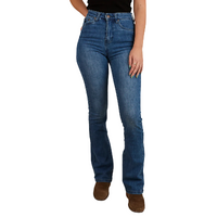 Ringers Western Womens Penny High Rise Bootleg Coolmax Jeans (223171RW) Vintage Blue Wash [SD]