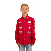Ringers Western Childrens Chute Boss L/S Shirt (324036RW) Dark Red