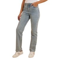 Ringers Western Womens Autumn Straight Leg Jeans (223054RW) Light Blue [SD]