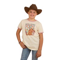 Ringers Western Childrens Country Music Ringer S/S Tee (324019RW) Bone [SD]