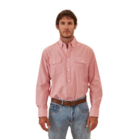 Ringers Western Mens Whyalla L/S Dress Shirt (123005RW) Red [SD]