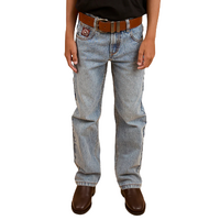 Ringers Western Childrens Buckland Relaxed Jeans (324039RW) Light Wash Blue [SD]