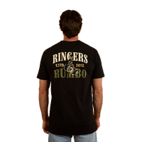 Ringers Western Mens Aint My First Rumbo Stock Fit S/S Tee (124096RW) Black