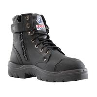 Steel Blue Mens Argyle Zip Scuff Boots (312652) Black