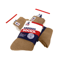 Steel Blue Mens Bamboo Socks (A-000160) Sand