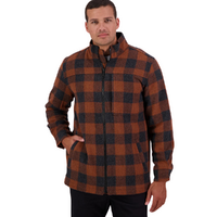 Swanndri Mens Hudson Jacket (SW244853M) Shadow/Rusty Check