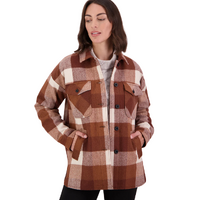 Swanndri Womens Anchorage V2 Wool Shirt Jacket (SW244858W) Chelsea Check