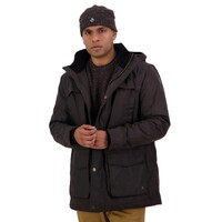 Swanndri Mens Evans Flat Oilskin Jacket (SW204043M) Coffee