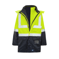 Rainbird Mens Hi Vis Healy 4-In-1 Jacket and Vest (8581) Yellow/Navy  [GD]