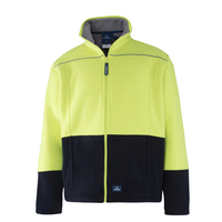Rainbird Mens Hi Vis Lumber Jacket (8471) Yellow/Navy