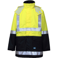 Rainbird Mens Hi Vis Sentinel Jacket (8485) Fluro Yellow/Navy [GD]