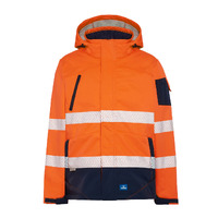 Rainbird Mens Hi Vis Jones Softshell Jacket (8634) Fluoro Orange/Navy