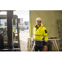 Rainbird Mens Hi Vis Southern Parka Jacket (8635) Fluoro Yellow/Navy [GD]