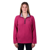 Thomas Cook Womens Charlie Classic 1/4 Zip Neck Rugby (TCP2511030) Deep Pink
