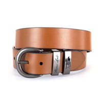 Thomas Cook Gunmetal Twin Keeper Belt (TCP1942BEL) Tan