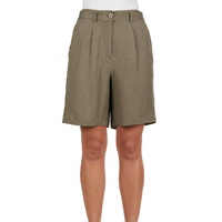 Thomas Cook Womens Isabel Linen Shorts (T4S2320096) Khaki [SD]