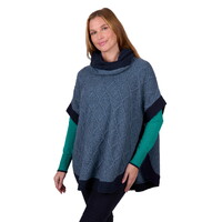 Thomas Cook Womens Isabella Poncho (T5W2510096) Blue Marle [SD]