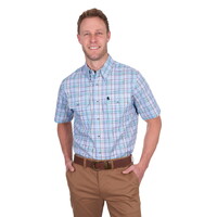 Thomas Cook Mens Matt S/S Shirt (T5S1110040) Navy/Multi [SD]