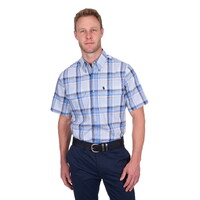 Thomas Cook Mens Brian S/S Shirt (T5S1110042) Blue/Tan [SD]