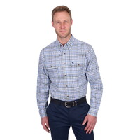 Thomas Cook Mens Eric L/S Shirt (T5S1115035) Blue/Green [SD]