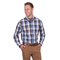 Thomas Cook Mens Daniel L/S Shirt (T5S1118037) Navy/Green [SD]