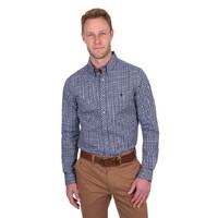 Thomas Cook Mens Jason Tailored L/S Shirt (T5S1120048) Navy [SD]