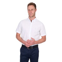 Thomas Cook Mens TC Linen S/S Shirt (T5S1121045) White [SD]