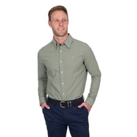Thomas Cook Mens TC Linen L/S Shirt (T5S1122045) Sage [SD]