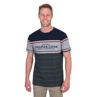 Thomas Cook Mens Dion S/S Tee (T5S1516007) Navy/Green [SD]