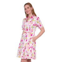Thomas Cook Womens Flora S/S Dress (T5S2413102) Pink/Multi [SD]