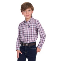 Thomas Cook Boys Jeff L/S Shirt (T5S3140034) Navy/Red [SD]